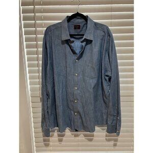 Untuckit Denim Style Long Sleeve‎ Button Up Shirt - Size XXXL